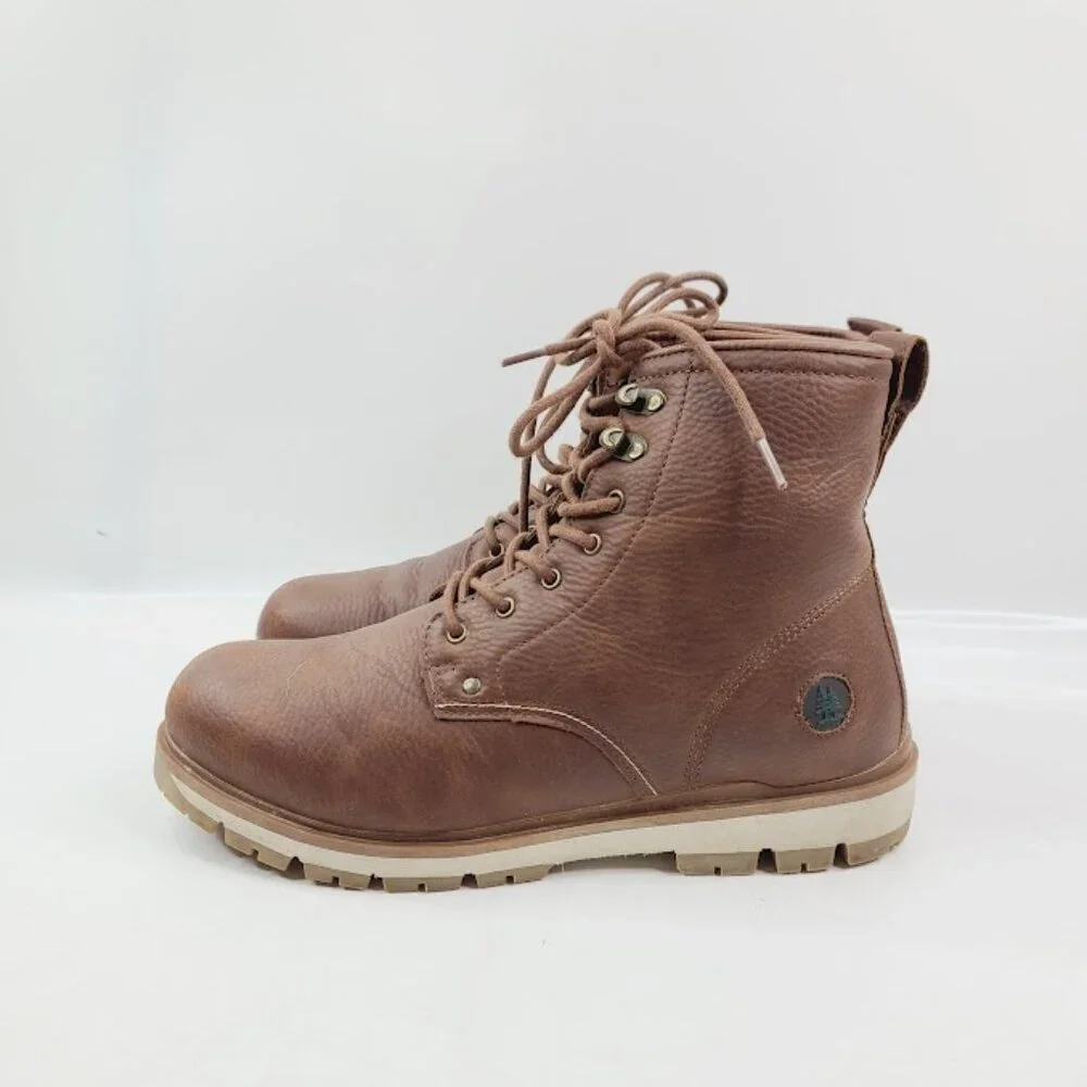 Bass Men's Brown Lace Up Classic Pebble‎ Ankle Chukka Boot Size US 10.5